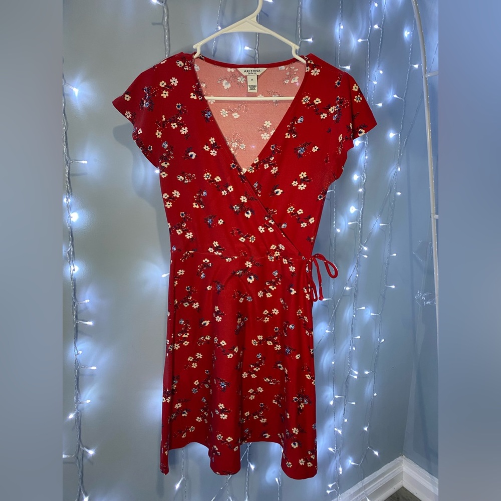 Arizona Jean Co Women's maroon Floral Print Dress Size XS. #11